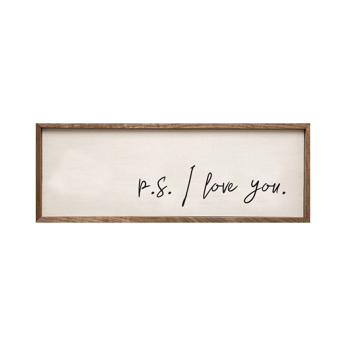 P.S. I Love You Script White
