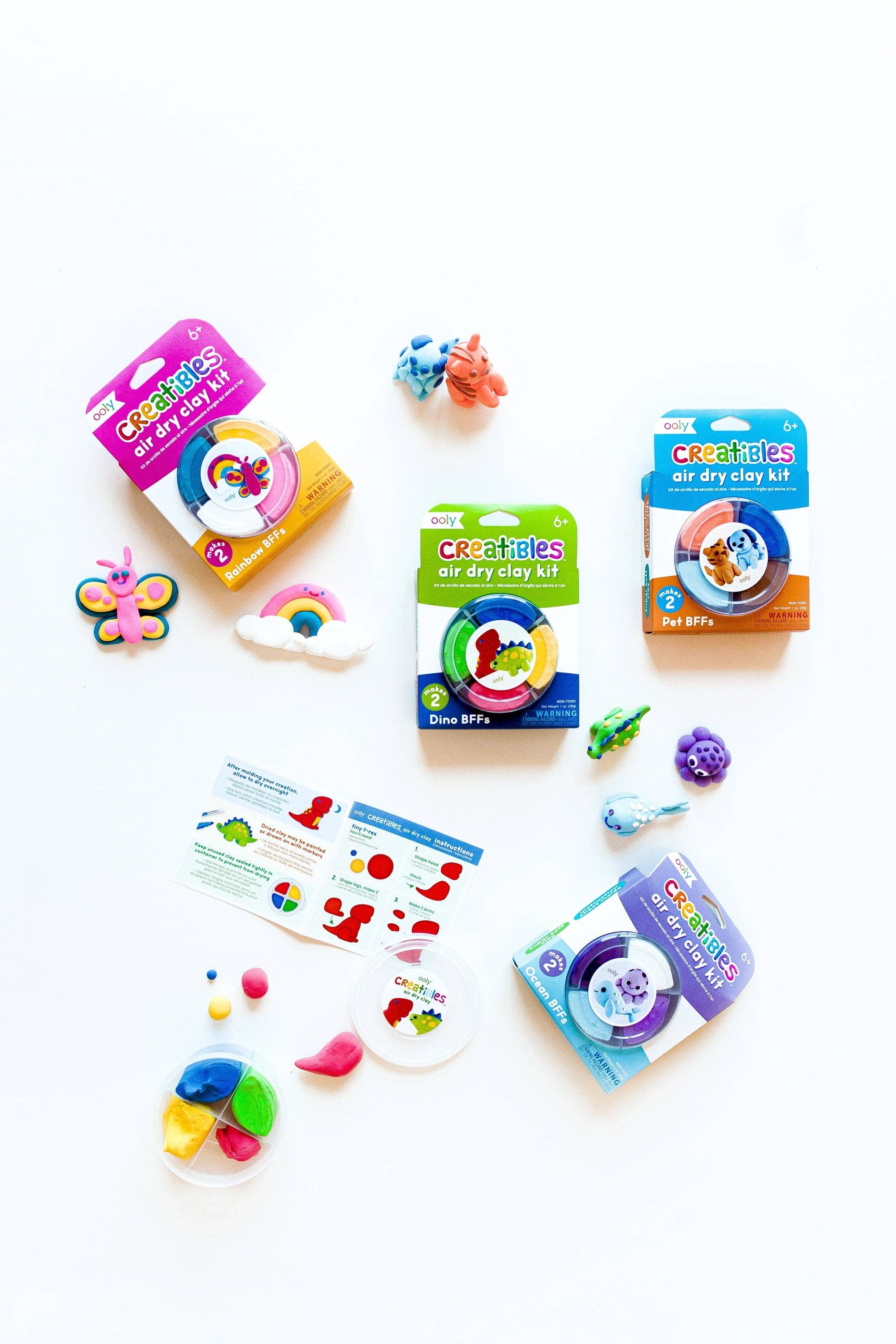 Creatibles Air Dry Clay Kit - Dino Pals