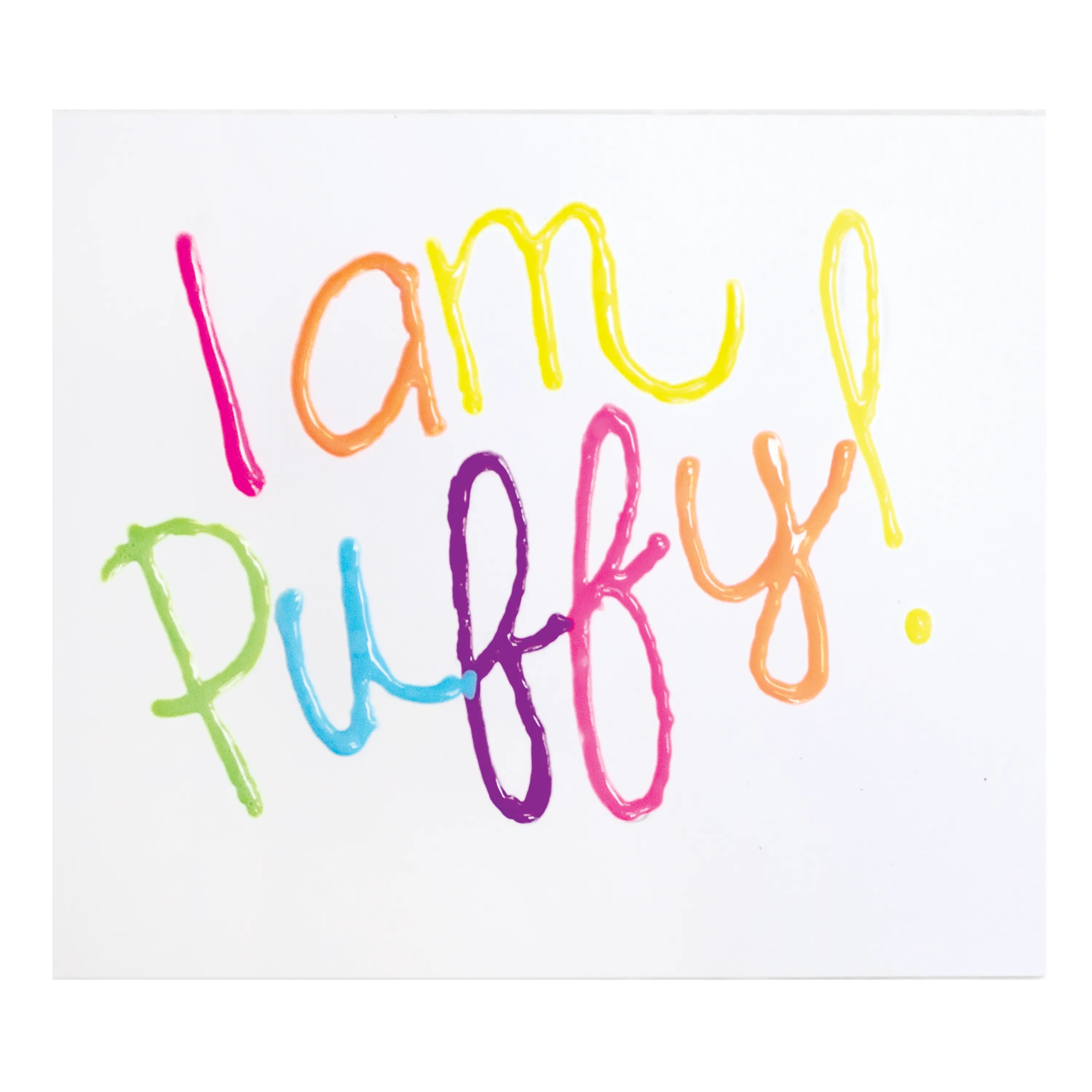 Magic Puffy Neon Pens - Set of 6