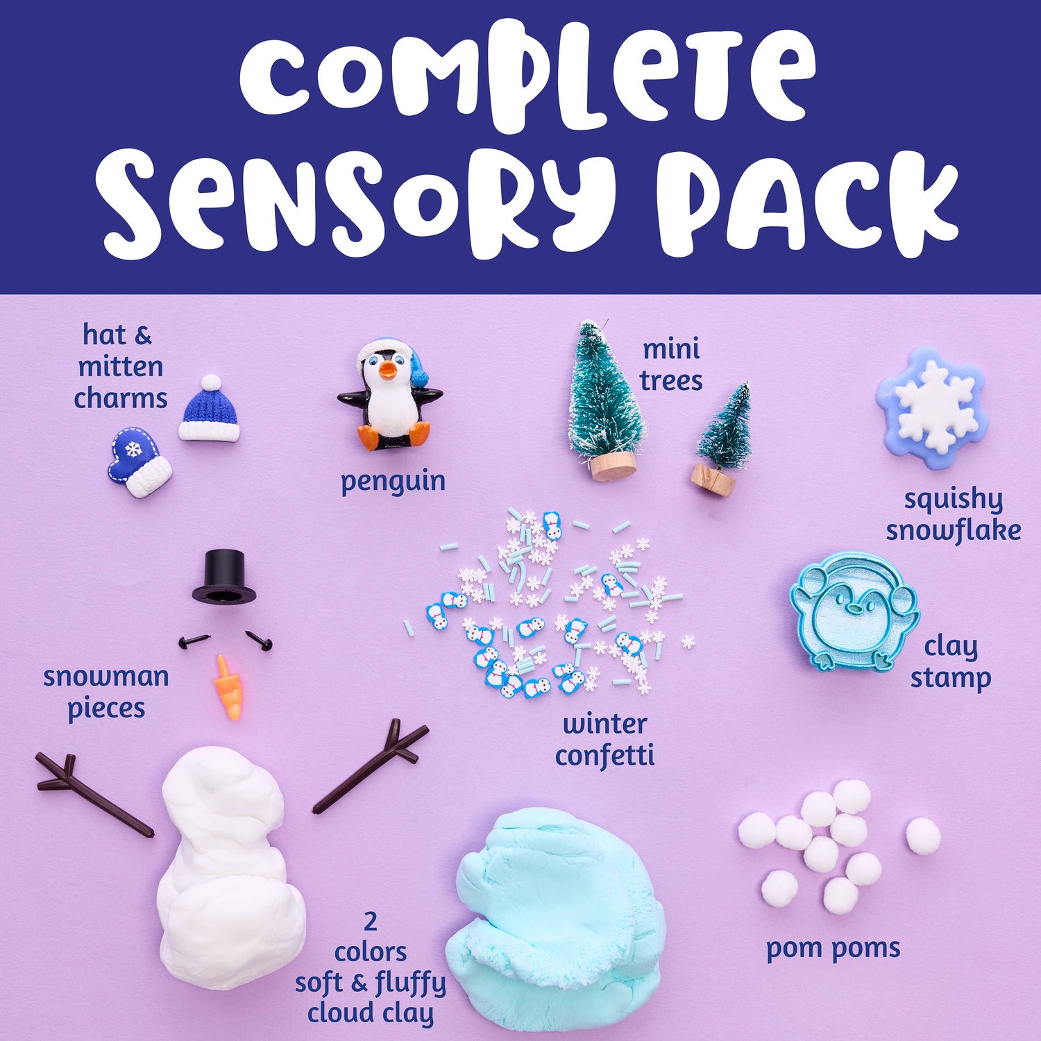 Sensory Pack Winter and Holiday Play Kit for Children