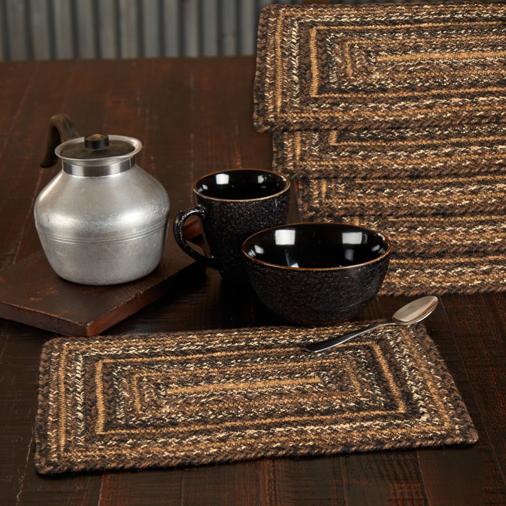 Espresso Jute Rect Placemat