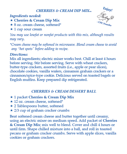 Cherries &amp; Cream Dip Mix