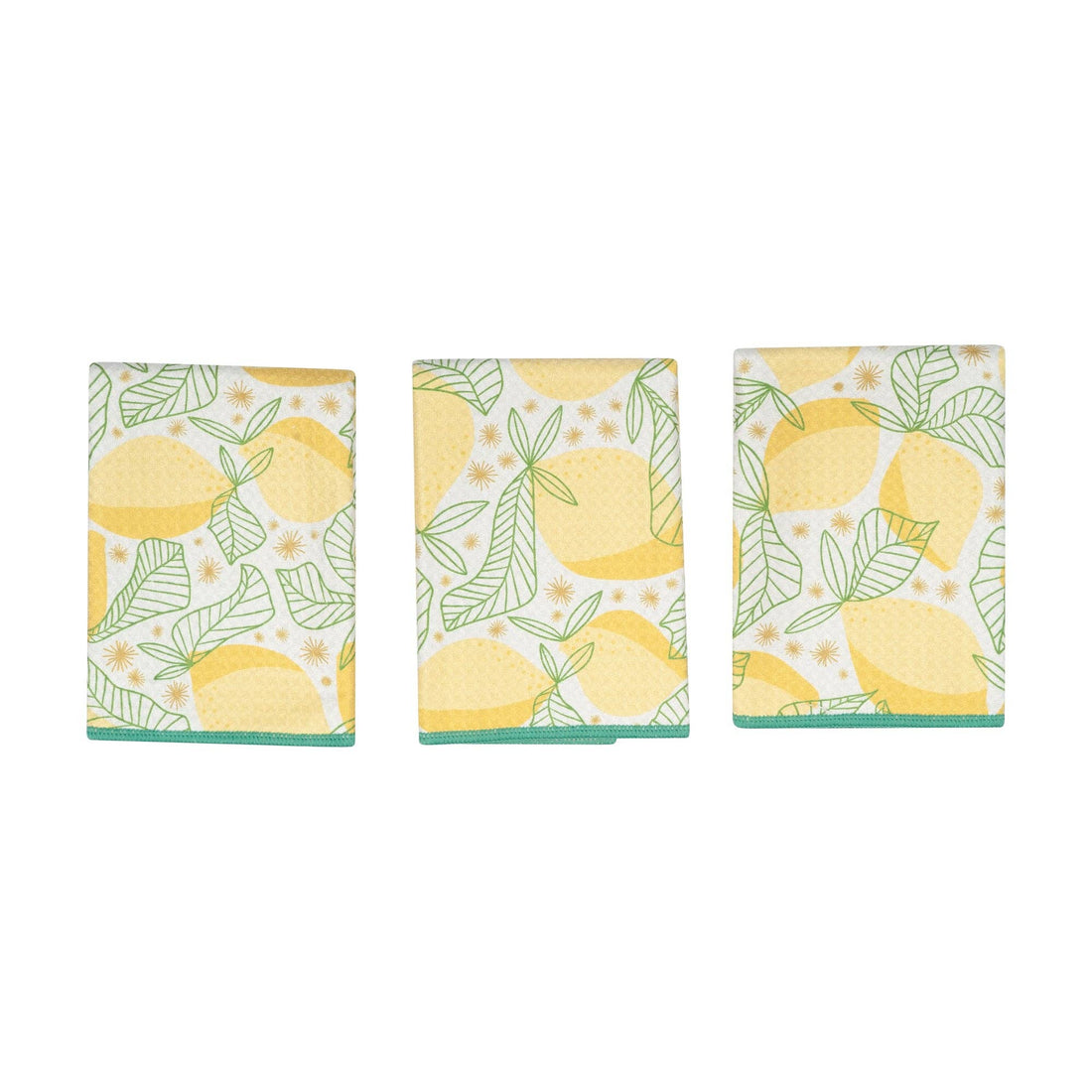 Mighty Mini Towel (Set of 3) Reversible - RJW Lemon Sparkle