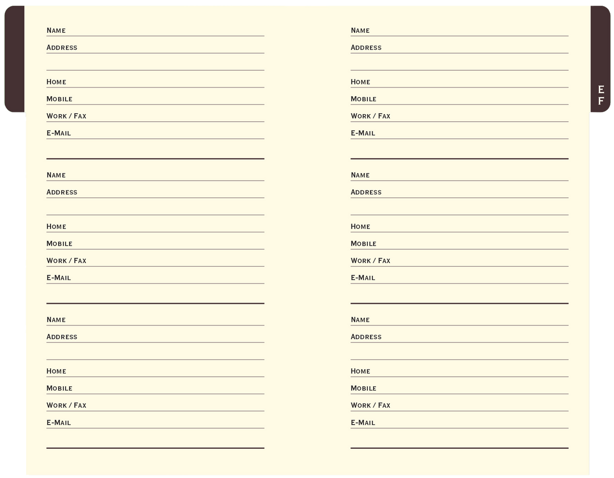 Butterflies Address Book
