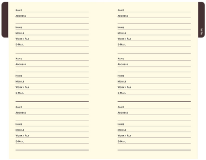 Butterflies Address Book