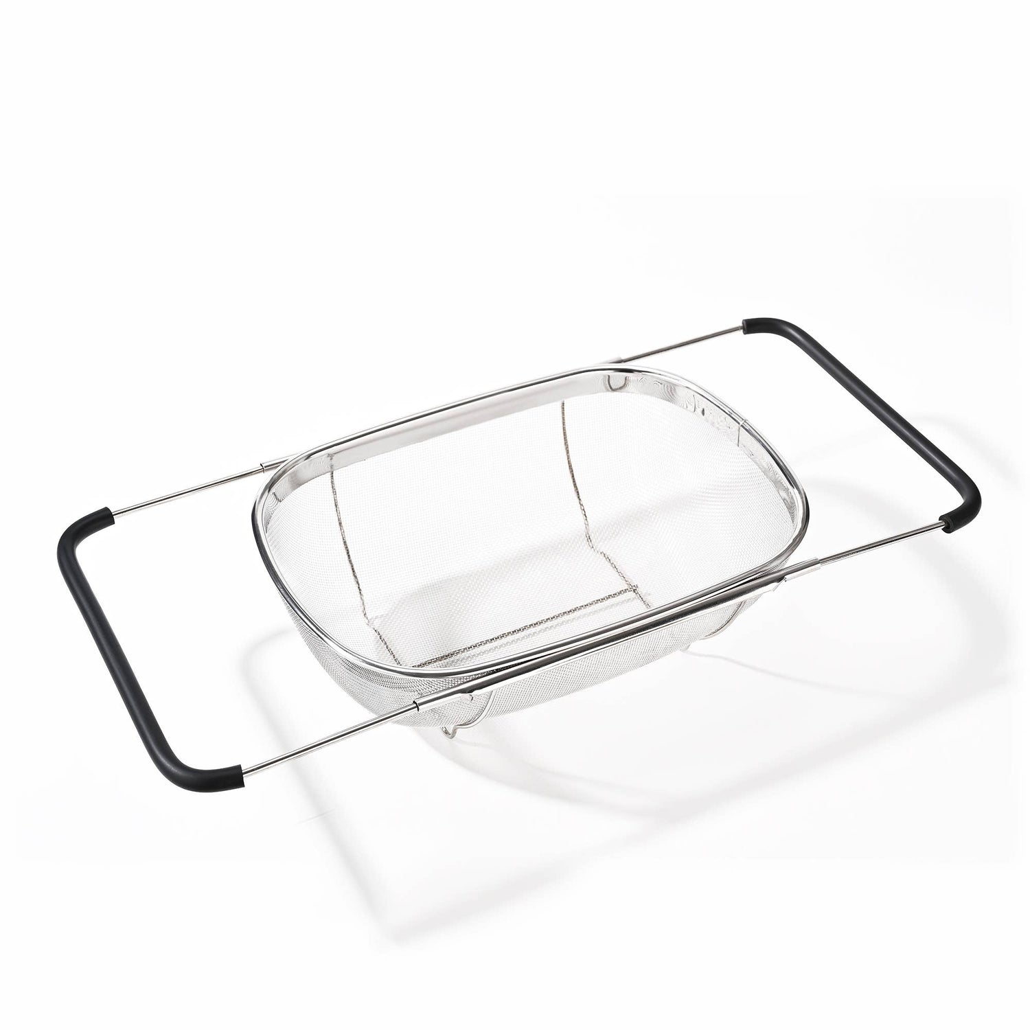 Fox Run Large Stainless Steel Colander, Extendable Handle