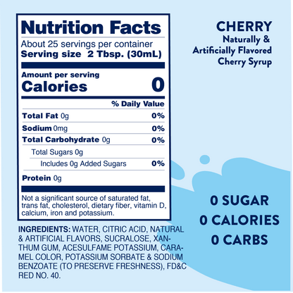 Cherry Flavor Infusion Syrup - Sugar Free