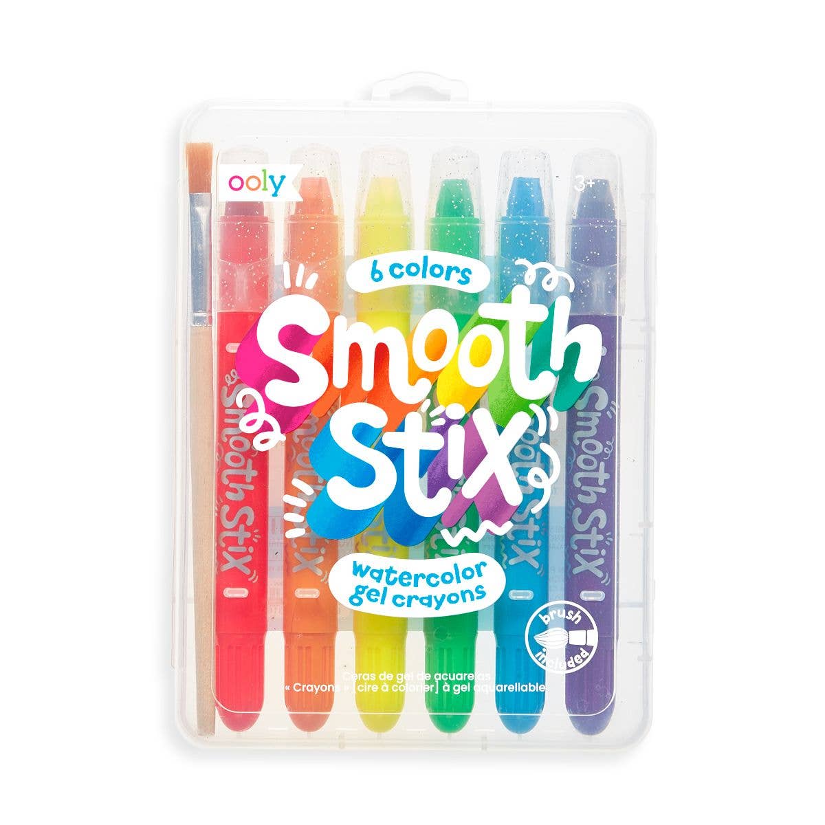 Smooth Stix Watercolor Gel Crayon Set - 6 Colors