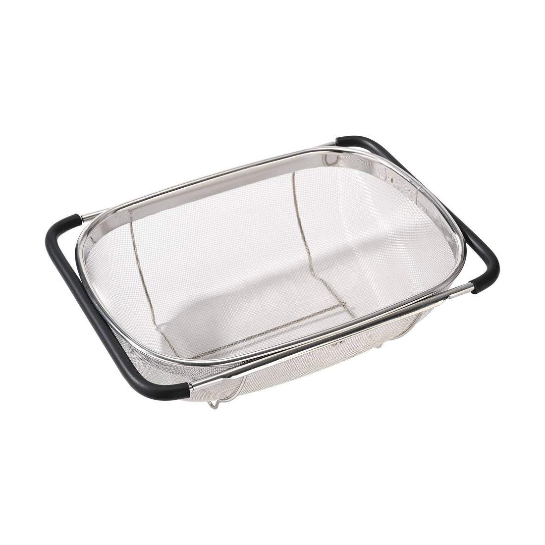 Fox Run Large Stainless Steel Colander, Extendable Handle