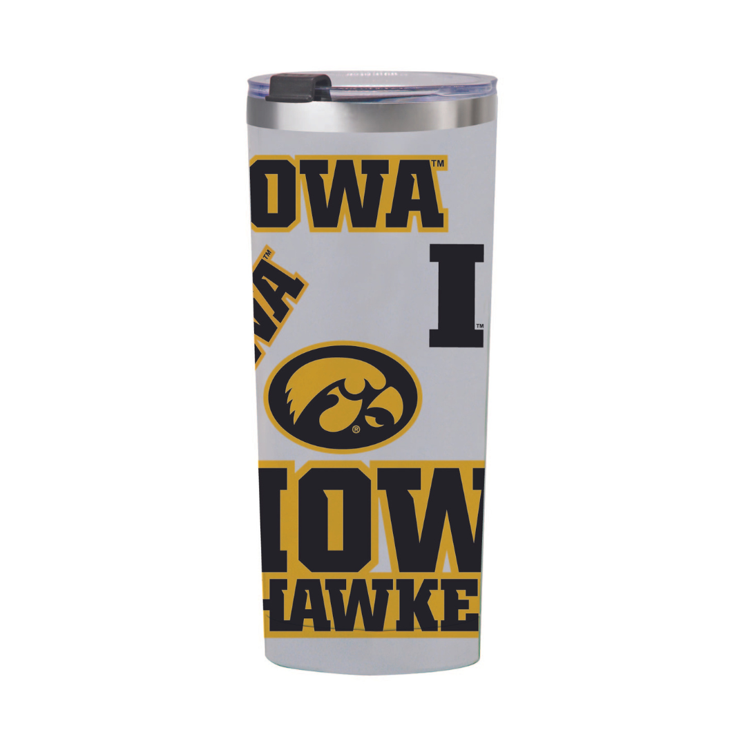 24oz Iowa Hawkeyes Medley Tumbler