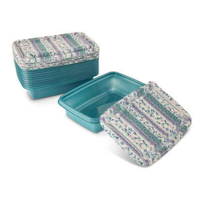 24pc Food Storage Set Plastic - Tapestry Floral