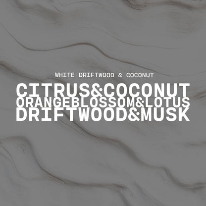 5.5 oz Wax Melts: White Driftwood &amp; Coconut