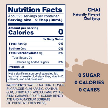 Sugar Free Chai Syrup