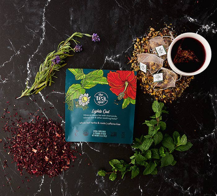 The Tea Spot: Lights Out, Organic Sleepy Tea -15 sachets each