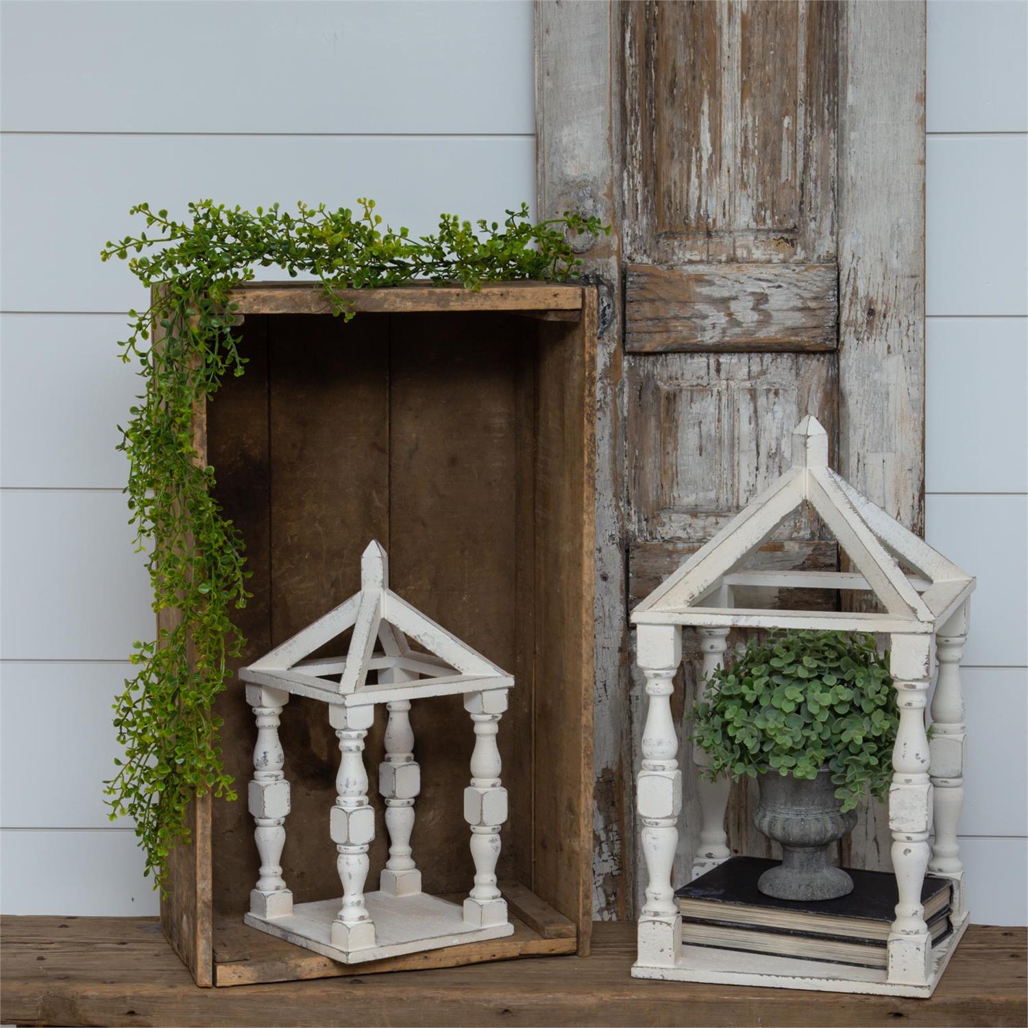 Wood Open Lantern