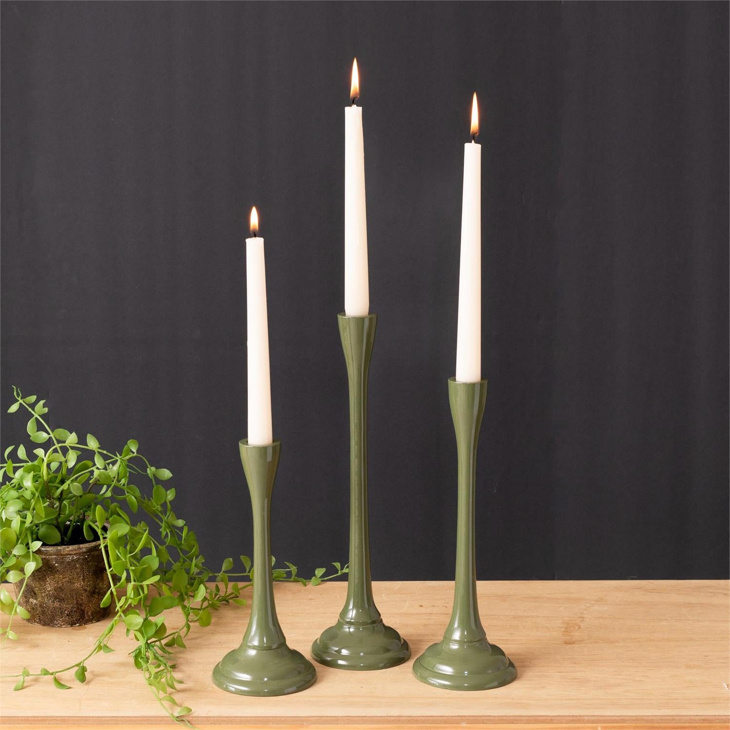 Green Taper Holder