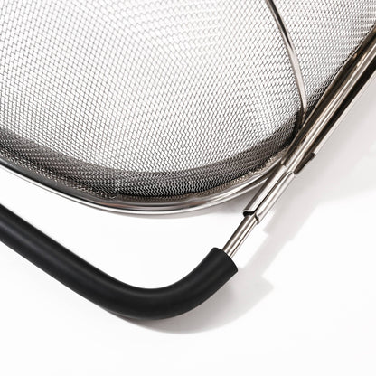 Fox Run Large Stainless Steel Colander, Extendable Handle