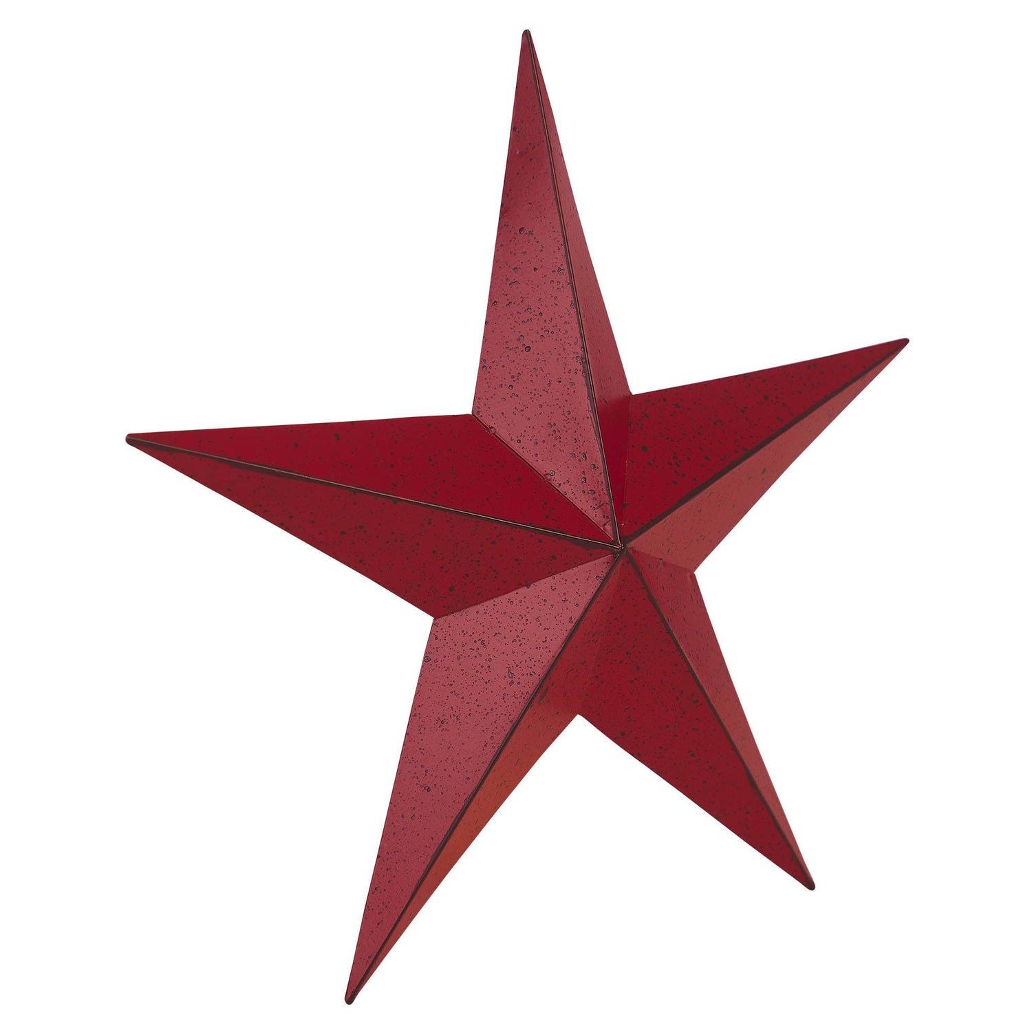 Metal Star Speckled Burgundy