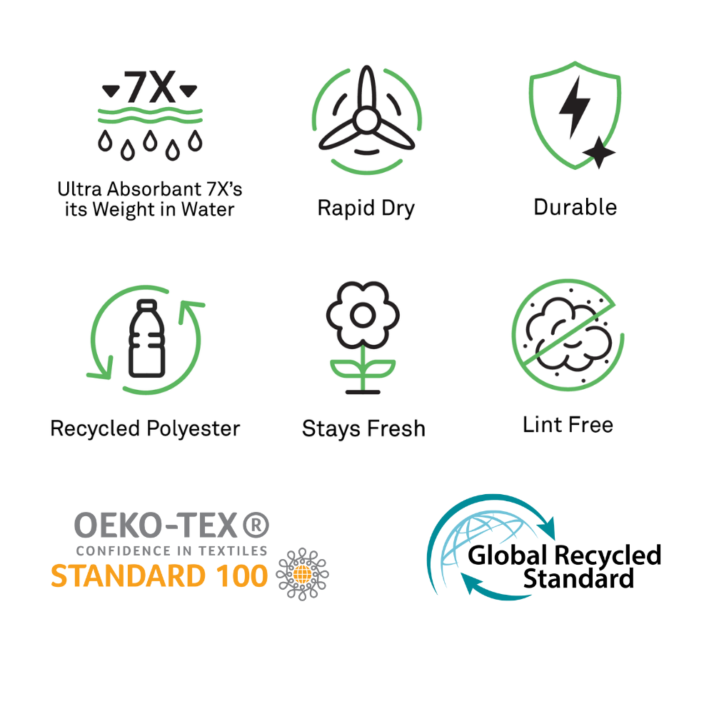 Mighty Minis Towel Set - Branches in Grey (set of 3)