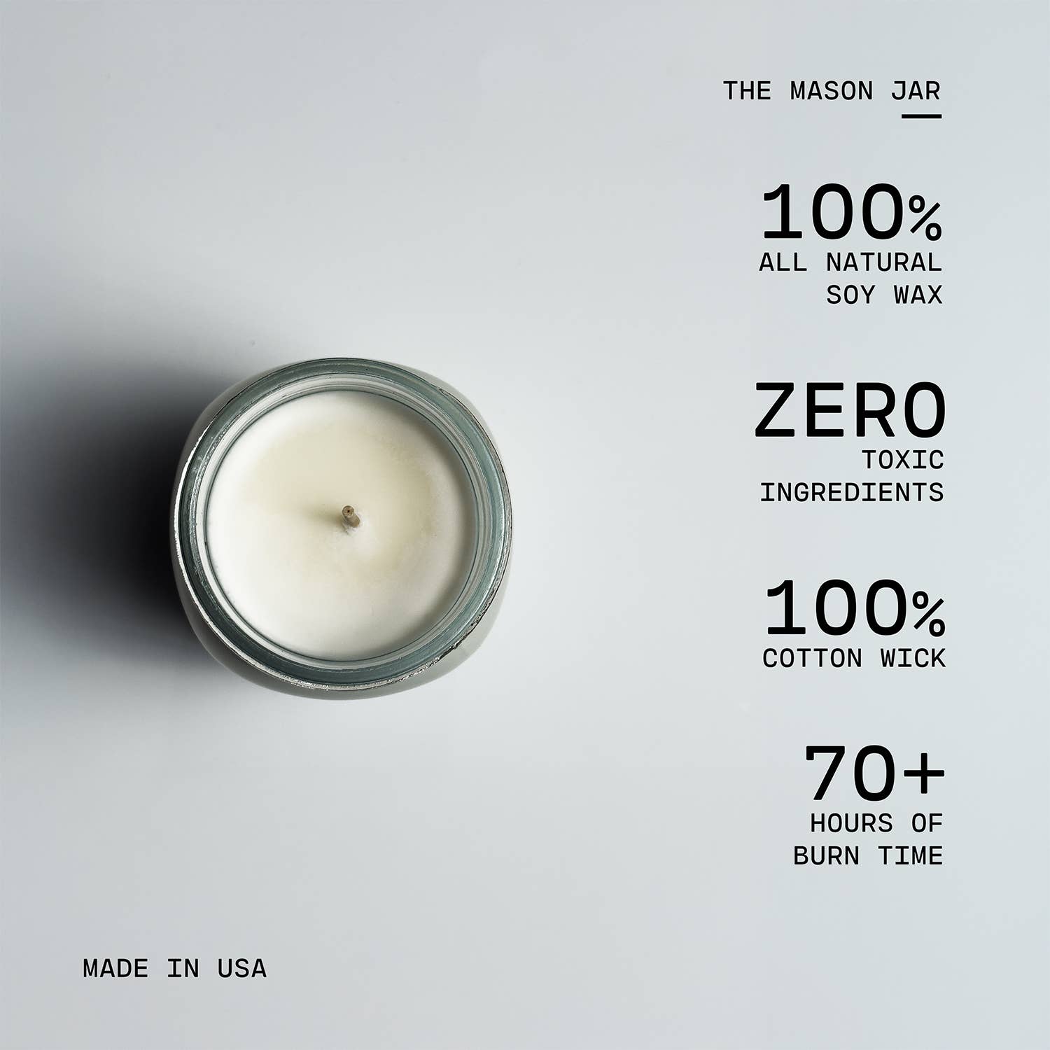 13 oz Mason Jar Fall Candle: White Pumpkin