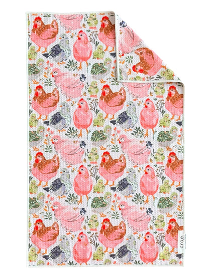 Coop Cuties: Double-Sided Hand Towel &amp; Washcloth