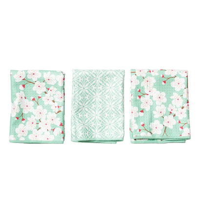 Mighty Mini Towel (Set of 3) Reversible - Cherry Blossom