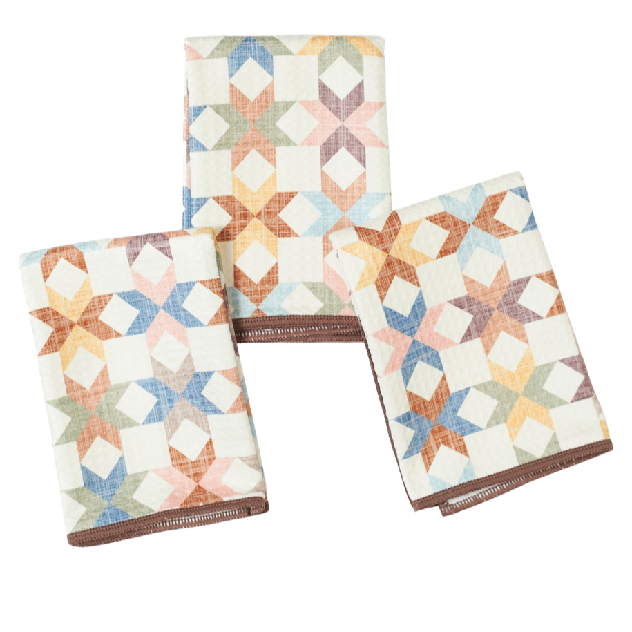 Mighty Mini Towel - Star Quilt - Set 3