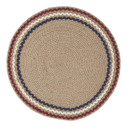 Red White Blue Ric Rac Trivet 12 Inch Diameter