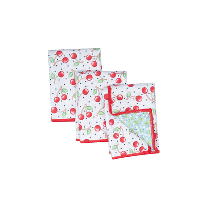 Mighty Mini Towel (Set of 3) Reversible - ME Cherry Harvest