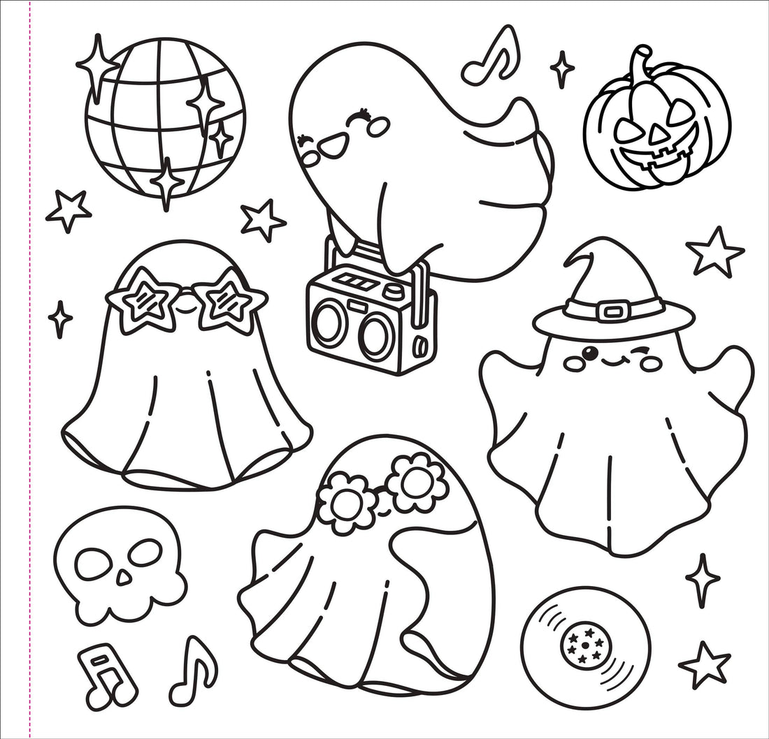 Color Me Spooky Halloween Adult Coloring Book