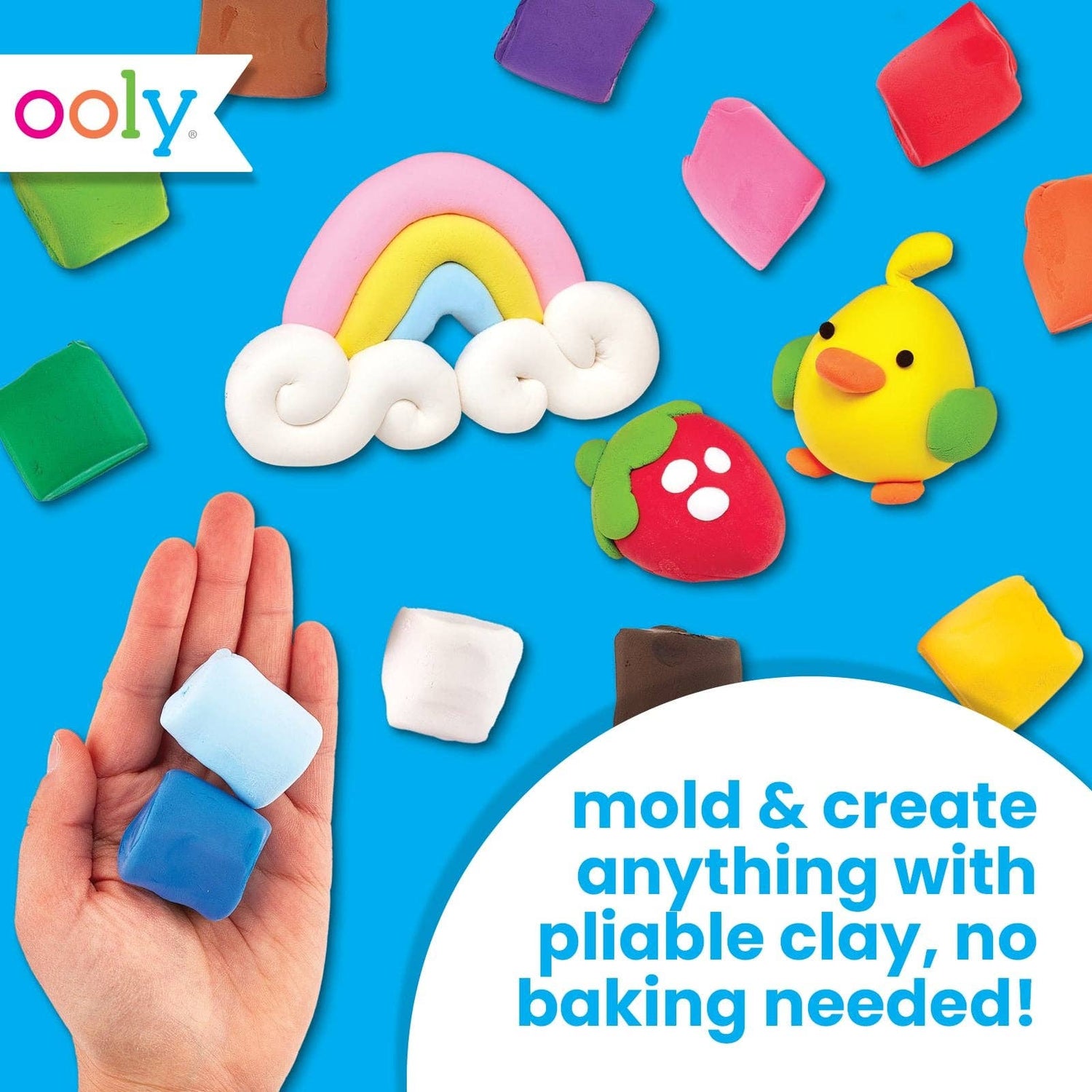 Creatibles Air Dry Clay Kit - Set of 12 Colors