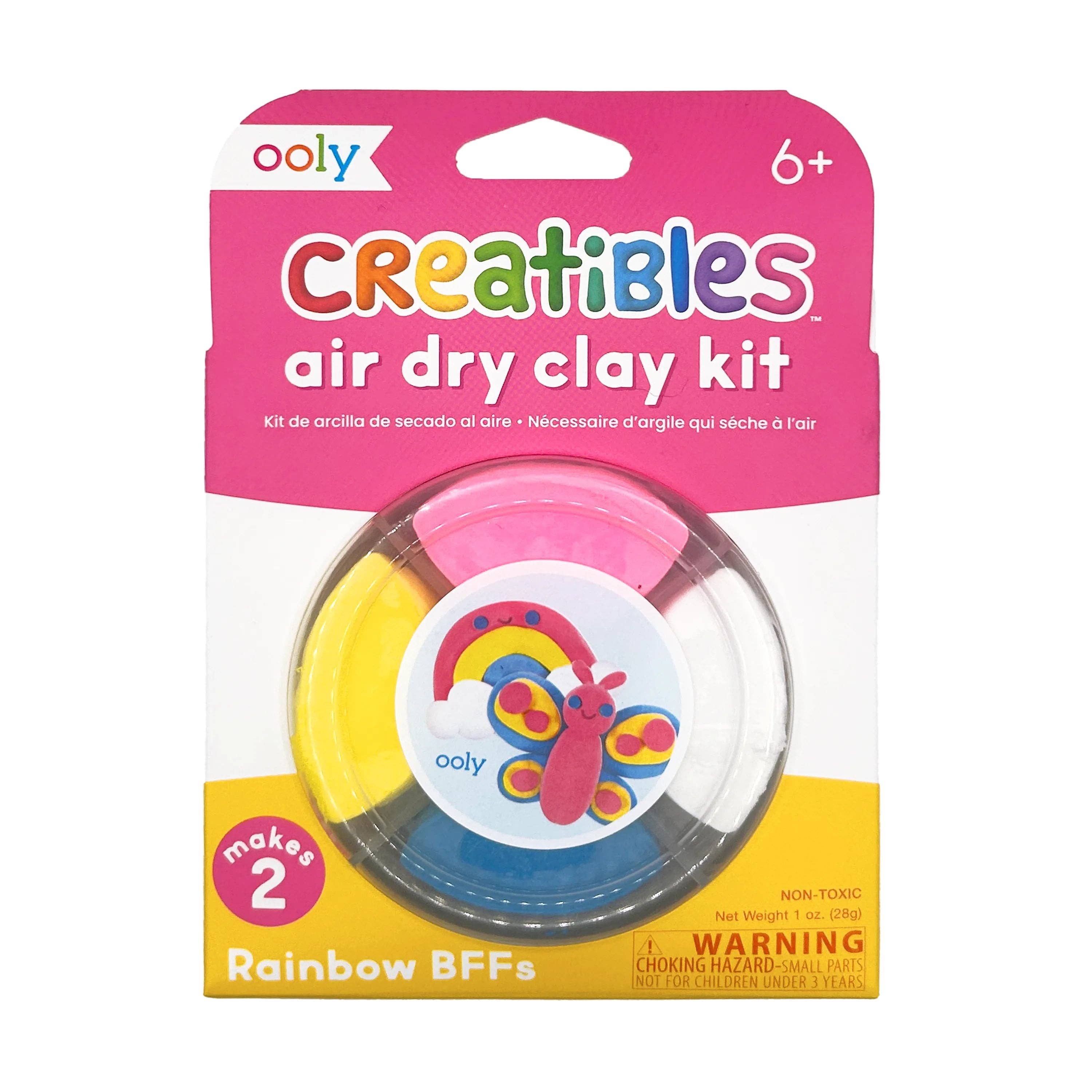 Creatibles Air Dry Clay Kit - Rainbow Pals