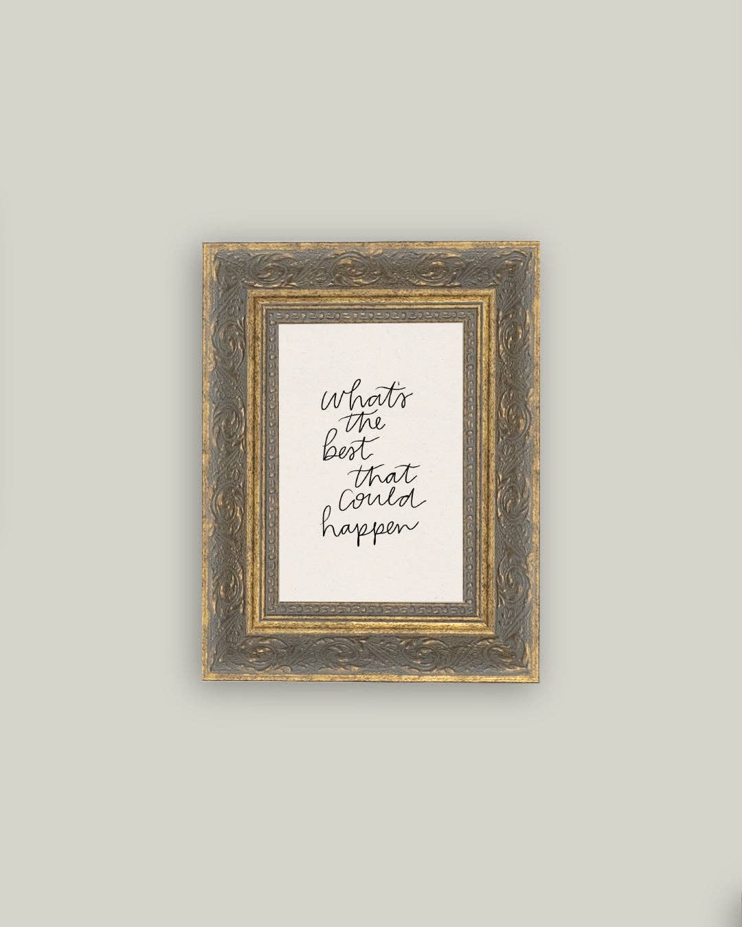 The Best That Could Happen Framed Antique Art