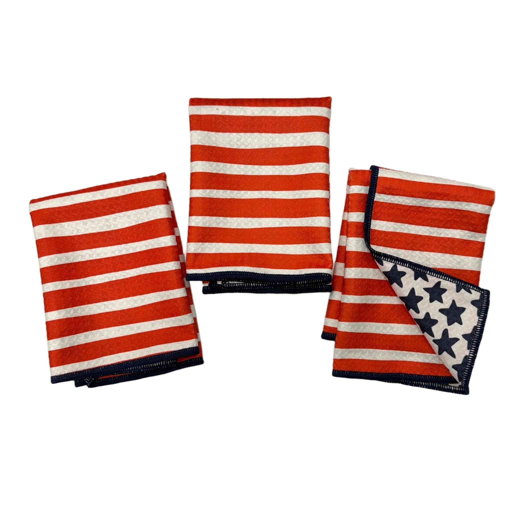 Mighty Mini Towel (Set of 3) Reversible - USA Flag