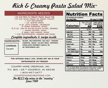 Rich &amp; Creamy Pasta Salad Mix