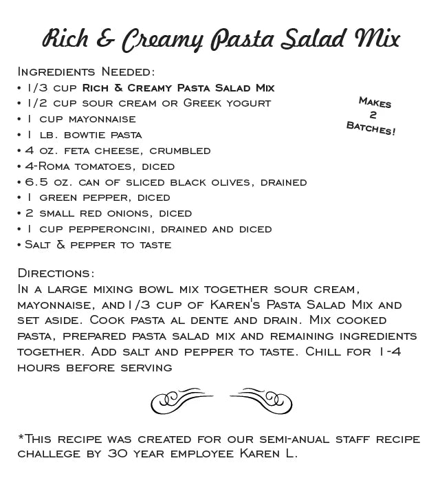Rich &amp; Creamy Pasta Salad Mix