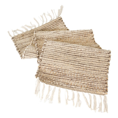 Tan Knit Table Runner
