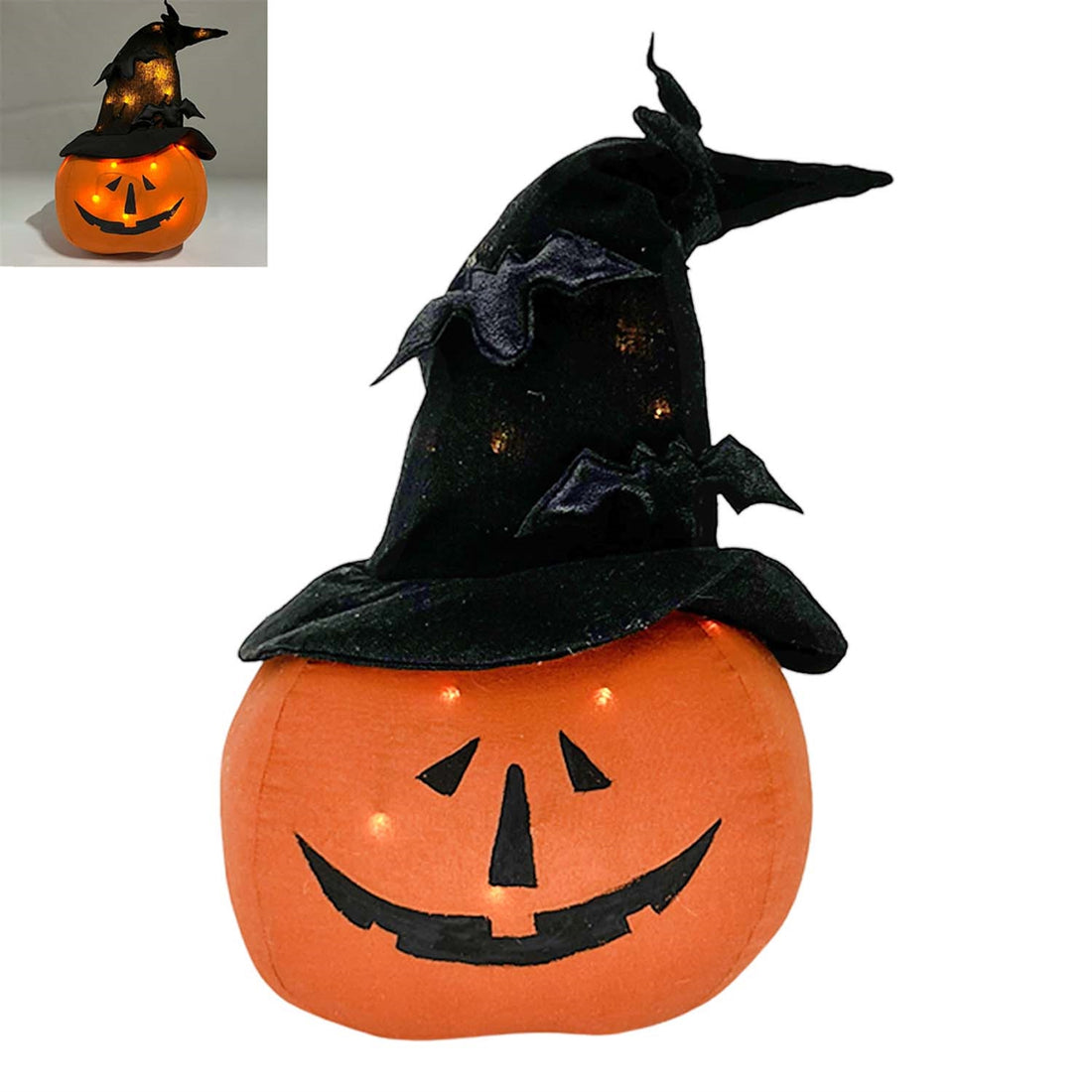Lighted Plush Jack O Lantern