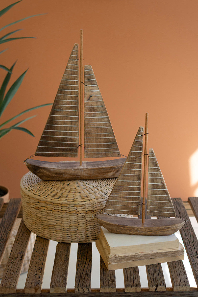 Wooden Sail Boat