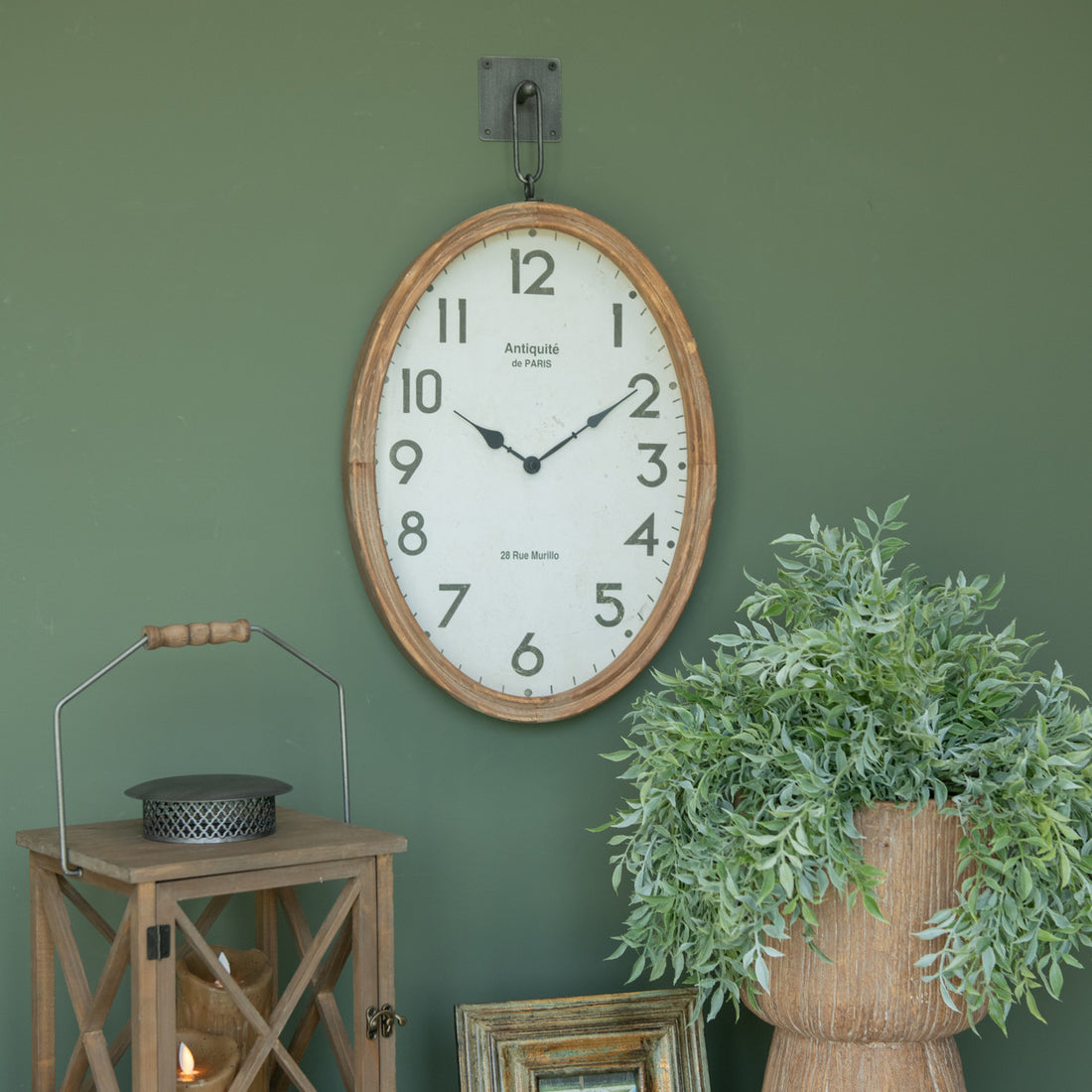 Oval Wall Clock