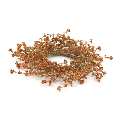 Orange Cluster Berry Candle Ring
