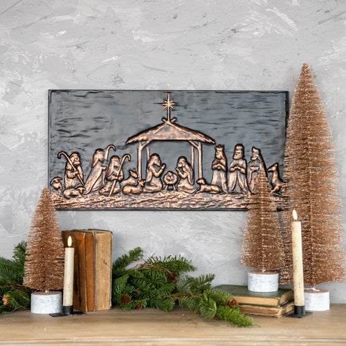 Black &amp; Bronze Nativity Scene