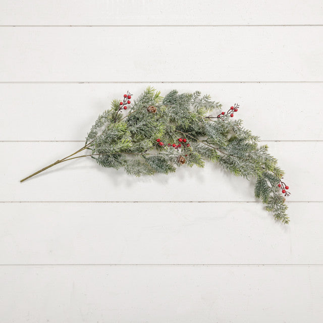 Snow Pine &amp; Berry Bush