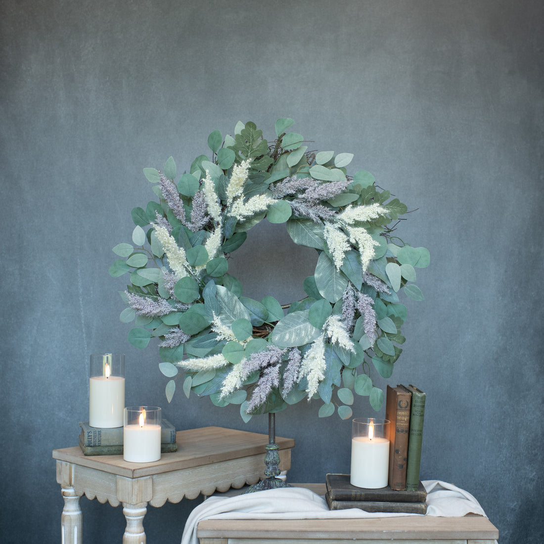 Eucalyptus Heather Wreath