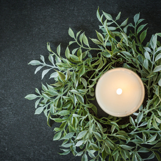Tea Leaf Candle Ring