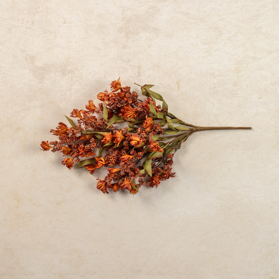 Orange Mini Berry &amp; Wild Flower Bush