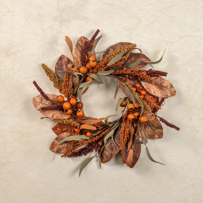 Orange Heather &amp; Berry Candle Ring