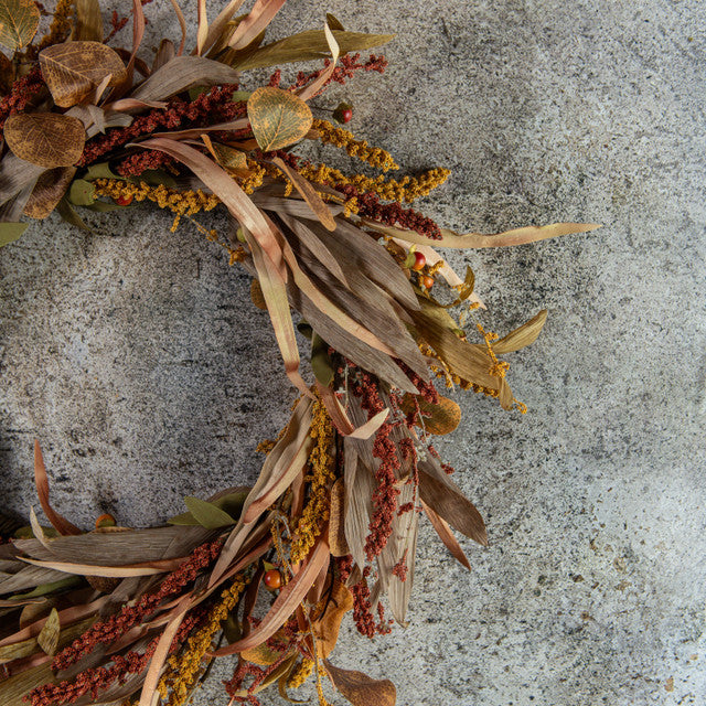 Mixed Heather Wreath Berries