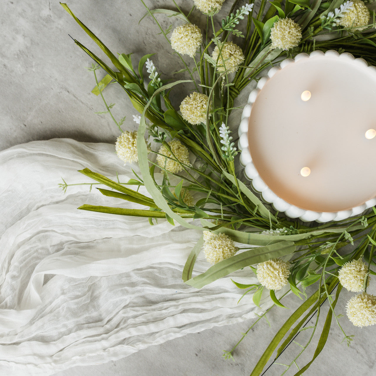 Pom Pom Candle Ring