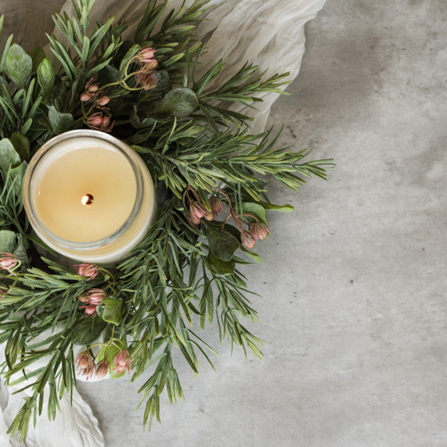14" Rosemary Candle Ring